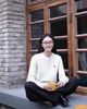  Áo len trắng thừng, gấu đỏ ngực trái 