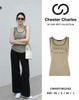  Áo tanktop xanh rêu- chữ Hongkong 