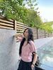  Áo CDG trám hồng ngắn tay 