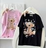  Áo phông Đen/Hồng/Trắng 