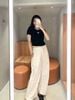  Áo thun gân tia chớp đen 