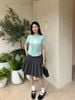  Áo Xanh ngọc chữ CC ngực - gấu ADORE trắng 