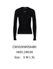  Áo len đen mỏng - chữ CC 