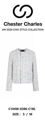  Áo dạ chấm xanh 