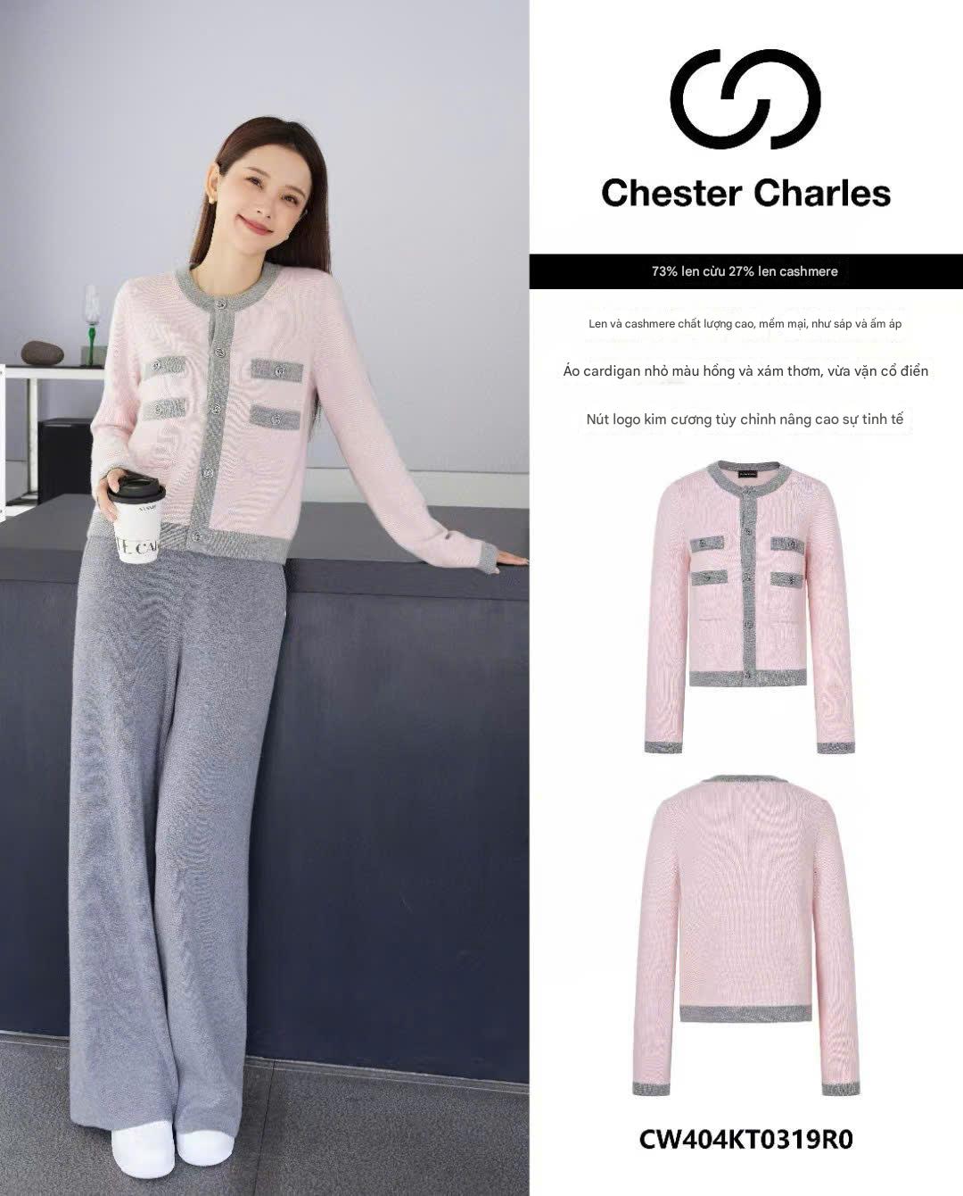  CDG hồng, viền xám 
