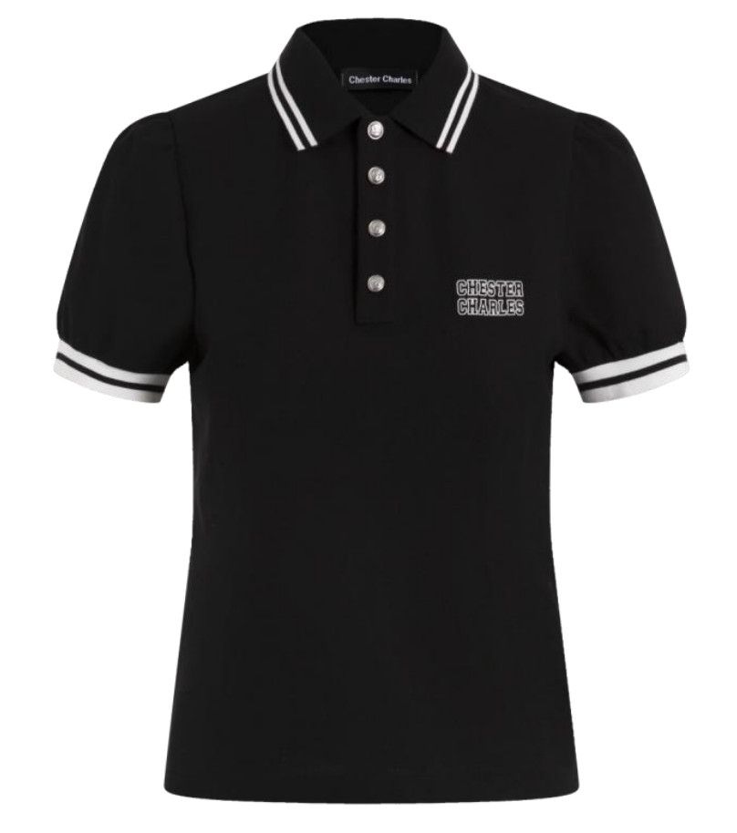  Áo polo cổ viền trắng 