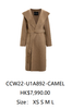  Áo dạ 100% cashmere nâu tây có mũ 