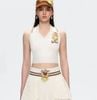  Áo yếm croptop thể thao 13 De Marzo màu trắng 