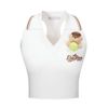  Áo yếm croptop thể thao 13 De Marzo màu trắng 