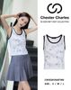  Tank top chữ - hoa trà 