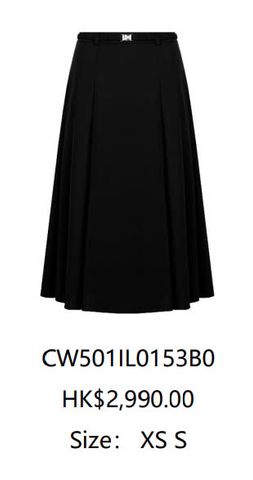  Chân váy dài - đai cài đính đá nhỏ 