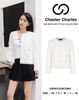  Áo dạ tweed jacket little trắng 