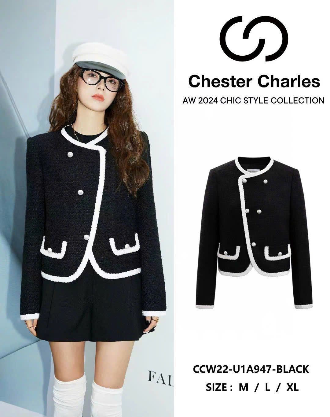  Dạ twed vạt chéo 