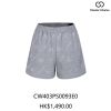  Quần sooc nỉ xám đính đá - set 