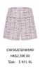  Quần short dạ tweed hồng kẻ 