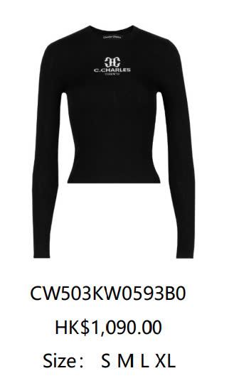  Áo đen dài tay - logo ngực 