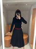  Áo đen dài tay - chữ sườn trắng 
