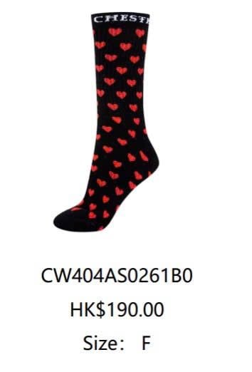  Tất đen tim đỏ 