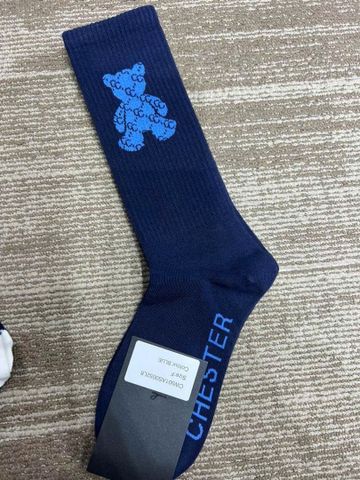  Tất xanh navy gấu to 