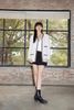  Áo Tweed trắng kim tuyến 
