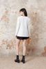  Áo Tweed trắng kim tuyến 