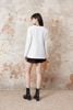  Áo Tweed trắng kim tuyến 