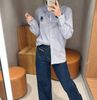  Sơ mi kẻ xanh gấu đen 
