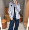  Sơ mi kẻ xanh gấu đen 