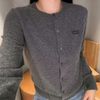  CDG dài tay xám chữ ngực trái 