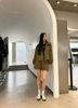  Bộ áo khoác kaki và quần sooc màu rêu set 