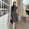  Chân váy midi xếp ly len cao cấp 