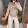  CDG xám cổ hồng chữ lồng CC 