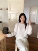  Áo len dài tay cashmere họa tiết ngực 