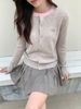  CDG xám cổ hồng chữ lồng CC 