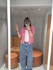  CDG hồng- viền 2 túi ngọc 