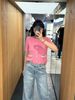  CDG hồng- viền 2 túi ngọc 