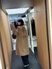  Áo dạ mangto dáng dài nâu be 