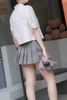  Áo ghile tweed trắng kim tuyến 
