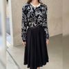  CDG đen họa tiết nơ tim 