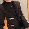  Áo dạ tweed-túi viền trắng 