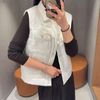 Phao gile trắng hoa trà logo ngực trái 