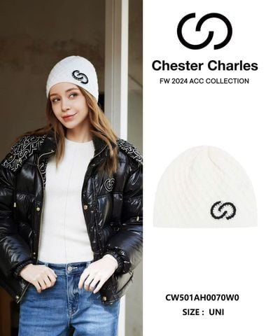  Mũ trắng - logo CC đen 