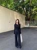  Quần jean đen hoa trà 