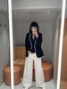  Áo Vest đen viền trắng 
