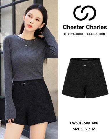  Quần sooc dạ tweed 