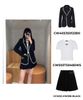  Áo Vest đen viền trắng 