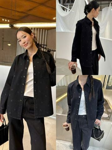  Áo Sơ mi jean hoa trà 