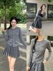  CDG dài tay xám chữ ngực trái 