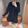  Áo CDG đen viền xám -4 túi 