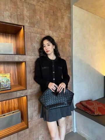  Áo CDG đen viền xám -4 túi 